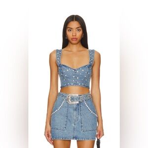 Show Me Your Mumu Shania Top and Bottom - Indigo Rhinestone